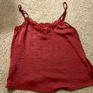 thrifted magenta lace top